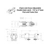 Chain Link Fence Commercial Strong Arm Double Gate Latch for