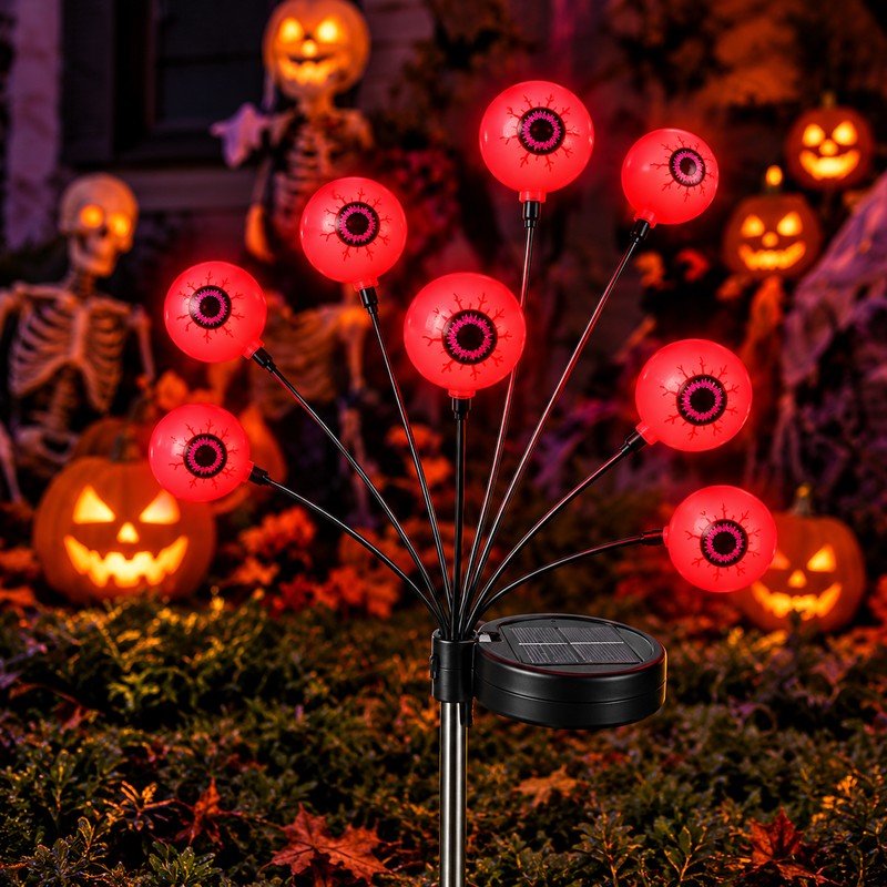 Solar Eyeball Garden Light for Halloween Decor – Waterproof LED