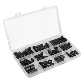 TV Bracket Screws, 68pcs TV Mounting Screw Kit with M4 M5 M6 M8, Universal Vesa Screws, Bolts, Spacers & Washers, Perfect for Most Television Up to 80 Inch