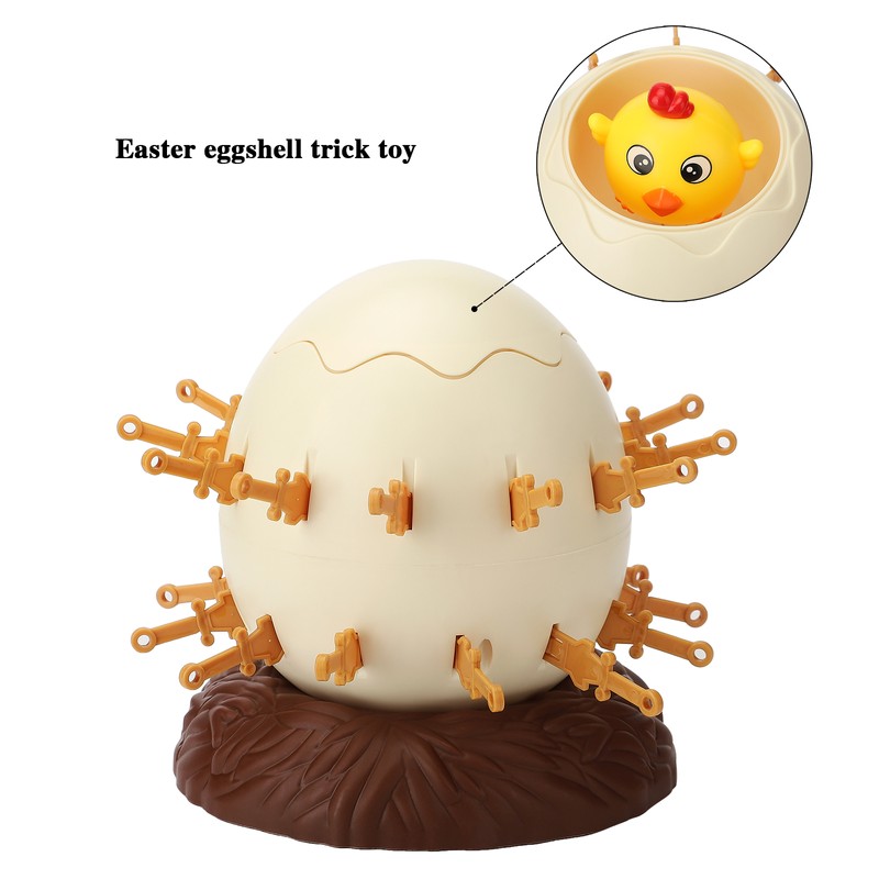 Easter Eggshell Trick Toy Parent Child Interactive Sword Pirate Bucket
