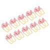 100Pcs Paper Clips Cute French Fries Shape Electroplating Process Lightweight
