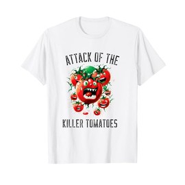 Attack of the Killer Tomatoes Vegan Vegetarian Garden T-Shirt