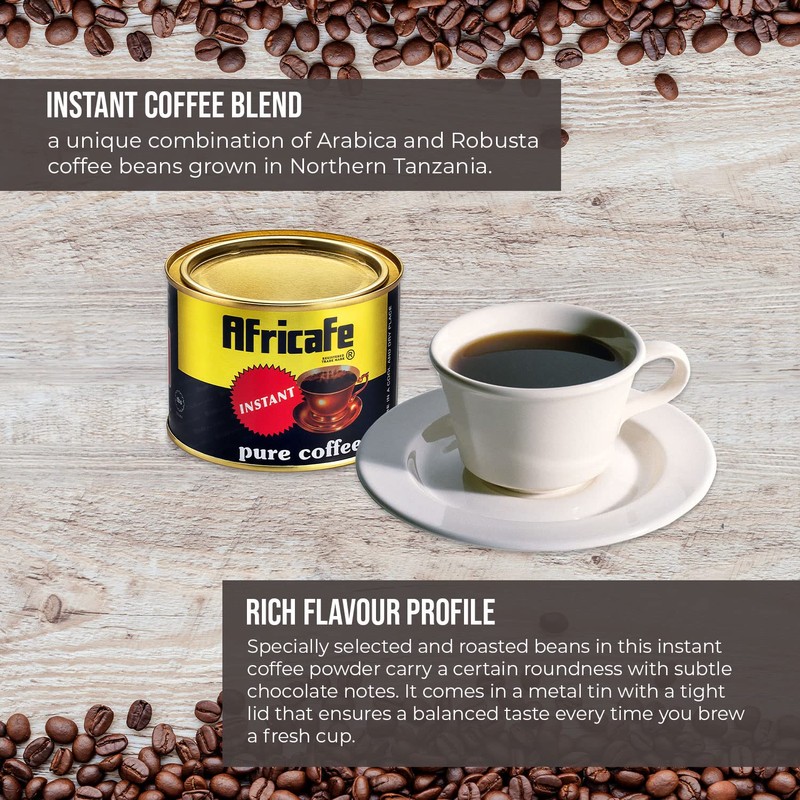 AFRICAFE - Organic Instant Coffee - Tanzania - 100% Arabica
