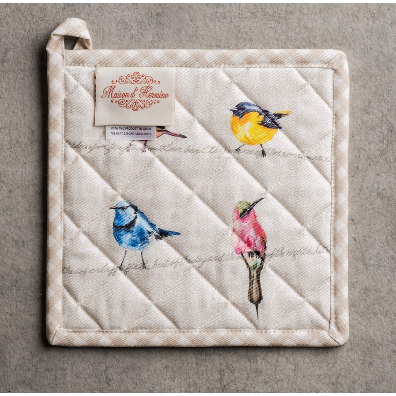 Maison d' Hermine Hot Pads 100% Cotton Pot Holders Set