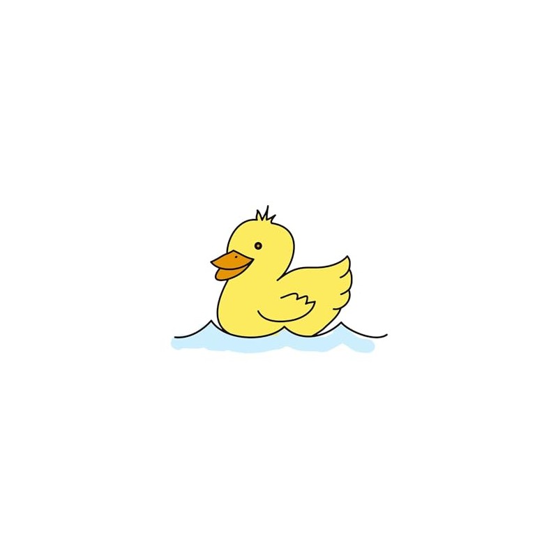 CafePress Duck Swimming Sticker Rectangle Bumper Sticker Car Decal