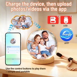 Memory Orb Ball – 2.76" Crystal Video Orb with Digital Display