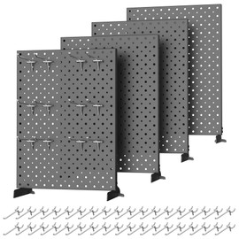 TORACK Pegboard Display Stand for Craft Shows & Fairs, Black, Pack of 4