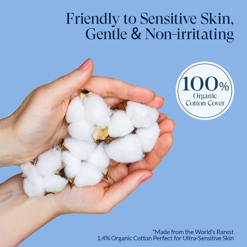 100% Organic Pads for Women, Organic Cotton Cover Pad -
