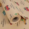 Aimyoo Kraft Christmas Wrapping Paper Jumbo Roll, Xmas Truck Tree