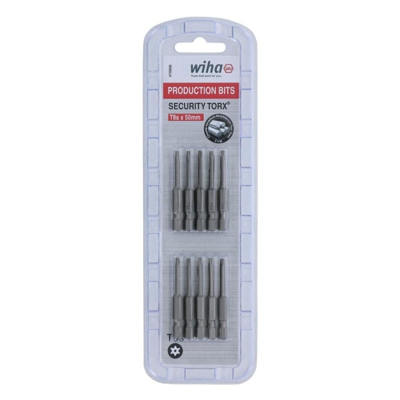 Wiha Tools 70508 Security Torx Power Bit - T8s x