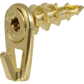 Hillman 122403 Small Self-Drilling White Wall Driller Picture Hangers 50lbs Package of 2