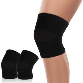 MBAIYO Kids Knee Brace Sleeve, 1 Pair Youth Knee Compression Sleeve Breathable Children Knees Support Pad Elastic Soft Knees Protectors for Kid Boys Girls Basketball Volleyball Football Running(L)