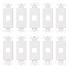 ChaosssCo Decorative Keystone Wallplate Insert Port, 1 Port, 10 Pack