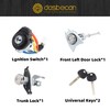 Dasbecan Ignition Switch Door Lock Cylinder with 2 Keys Compatible