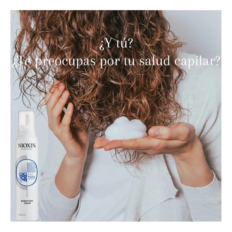 Nioxin Styling Espuma Para Cabello Fijación Flexible 200 Ml