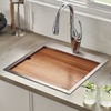 Ruvati Solid Wood Replacement Cutting Board Sink Cover for RVH8218
