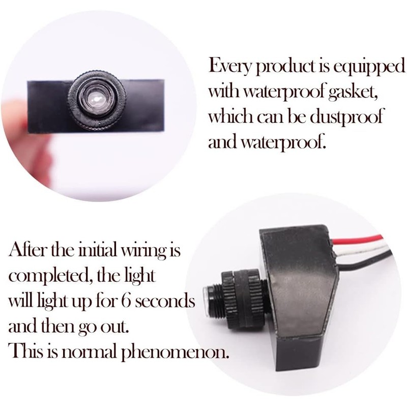 TWTADE Photoelectric Switch DC 12V 24V 36V 48V Control Light