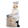 Chef Cooking Figurine Small Stereoscopic Art Ornament Resin Decoration Statue