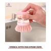 Importeek Cepillo Esponja Dispensador Jabon Lava Trastes Multiusos
