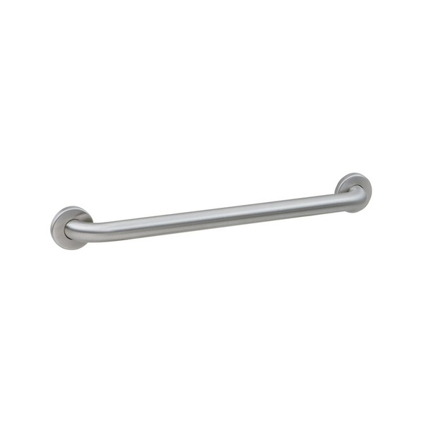 Bobrick B-5806x30 Concealed Mounting Grab Bar with Snap Flange, Satin