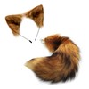 YXCFEWD Fluffy Cosplay Party Costume Ears and Tail Set with