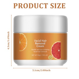 Facial Hair Remover Cream for Women 2 PCS Hair Removal Cream Face Lip Hair-Removal Cream Delay Hair Growth Soothing Depilatory Cream for Face Body for Sensitive Skin for Adults