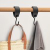 CVFRTT 5-Piece Metal S-Shaped Hooks, Minimalist Wall Mount Storage Hooks