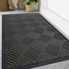 Smiry Front Door Mat Outside Entrance, Heavy Duty Outdoor Indoor