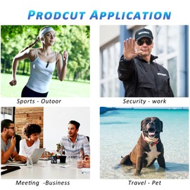 Mini Body Camera with Audio & Video Recording - Small POV Cam 1080P with 64G Card - Wearable Personal Portable Cameras Recorder DV - Night Version Camcorder for Security Work Records Guard Traveling