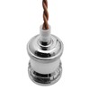 Industrial Vintage Ceiling Pendant Lamp Holder Chrome E27 Fitting M0011CH