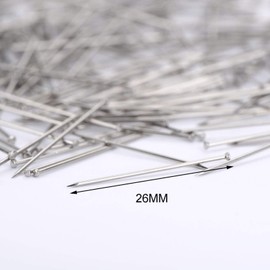 Head Pins Fine Satin Pin Dressmaker Pins for Sewing, 26 mm 3500 Pieces for Dressmaker Jewelry Craft Sewing Projects
