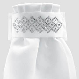 Equetech Deluxe Ready-Tied Stocks - Solitaire White