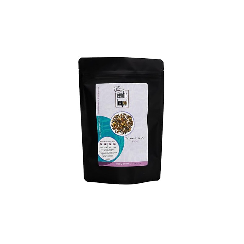 The Exotic Teapot – Turmeric Gold, 200g Pouch, Spiced Herbal