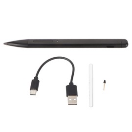 Stylus Pen Black Tapered Nib with Bluetooth Function 4096 Pressure Sensitivity Type C Charging 70mah Flat Stylus Pen for Surface Pro 9 8 7 6 5 4 3 X