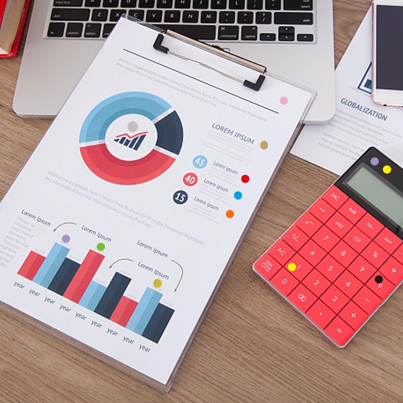 Yeachlaing 0.25 Inch Round Permanent Adhesive Color-Code Dot Stickers,Silver,Pack of