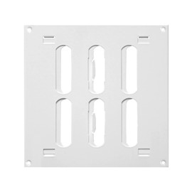 150x150mm (6x6") Sliding Grille Made of Sheet Steel, White Ventilation Grille, EUROPLAST