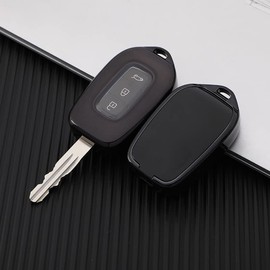 Z.MYUKI Key Case with Key Ring for Dacia Sandero Stepway 3 2020-2024 2025 Accessories Key Cover, black