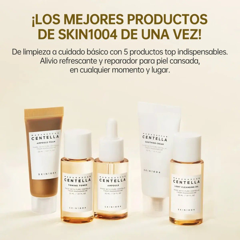 Skin1004 Kit De Viaje Centella Madagascar Mini 5 Pzs