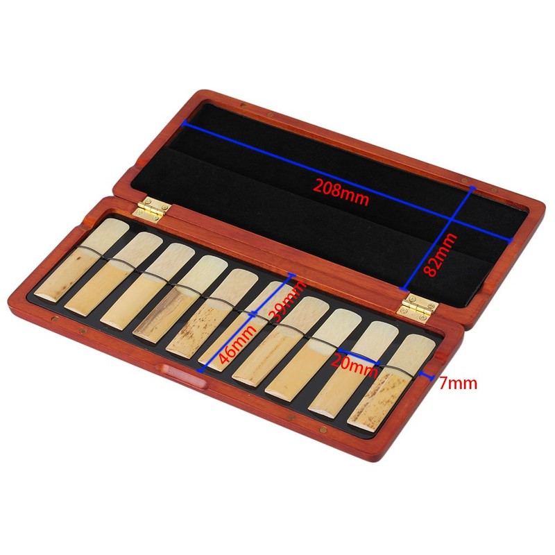 Yibuy Mahogany Color Wood Lead Case for Clarinet Easy Open