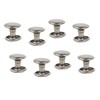 100Sets Silver Leather Rivets Double Sided Rivet Tubular Metal Studs