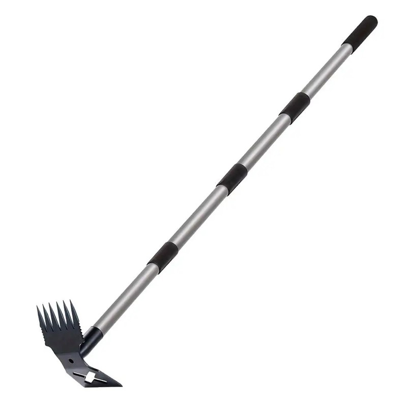 Multi-Use Garden Hoe Rake for Soil Loosening – Carbon Steel