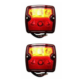 MelTruck® 2x LED Rear Light 3 Functions 12/24 V Truck Trailer Tractor Construction Machine Motorhome Set