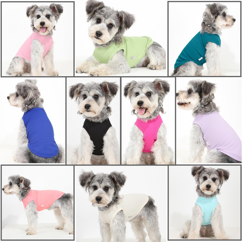 2 Pack Dog Clothes for Small Dogs Summer Dog Shirt