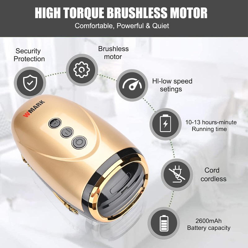 Professional Haircut Massager/Cordless Handheld Massager, Vibration Neck/Legs/Hands/face Massager, 2 Massage