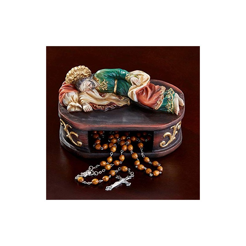 Sleeping Saint Joseph with Shelf Base Statue, 6 Inch