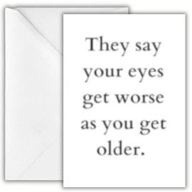 Funny Birthday Greeting Card - Made to look Blurry - Birthday Card For Dad/Mom - Funny Greeting Card