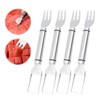 D-buy 4 Pcs 2-in-1 Stainless Steel Fruit Cutter Watermelon Cutter,