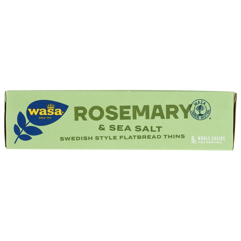 Wasa Flatbread Thins Crackers, Rosemary and Sea Salt, 6.7 Ounce