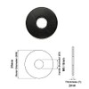 TERF® 10 Pcs Black Rubber Penny Washer M8 / 8mm