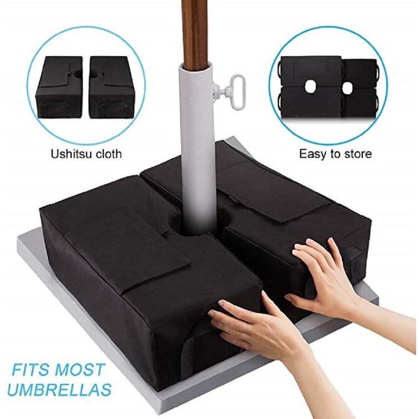 CACTIYE Detached 2 pieces detachable Fillable Umbrella base Stand Holder